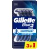 Gillette Blue 3 Jednorazový holiaci strojček, ktorý poskytuje pohodlné oholenie až 10-krát? Je to možné vďaka holiacemu strojčeku Gillette Blue3 Comfort s 3 pochrómovanými čepieľkami, ktoré kopírujú o Gillette Blue 3 Jednorazový holiaci strojček, ktorý poskytuje pohodlné oholenie až 10-krát? Je to možné vďaka holiacemu strojčeku Gillette Blue3 Comfort s 3 pochrómovanými čepieľkami, ktoré kopírujú o