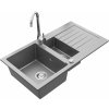 Granitový drez MEXEN MATIAS s kuchynskou batériou šedý/chróm Granitový drez MEXEN MATIAS s kuchynskou batériou šedý/chróm