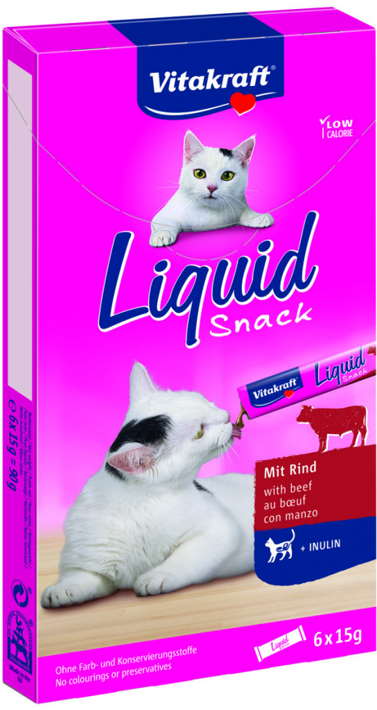 Vitakraft Cat Liquid Snack hovädzie inuline 90 g