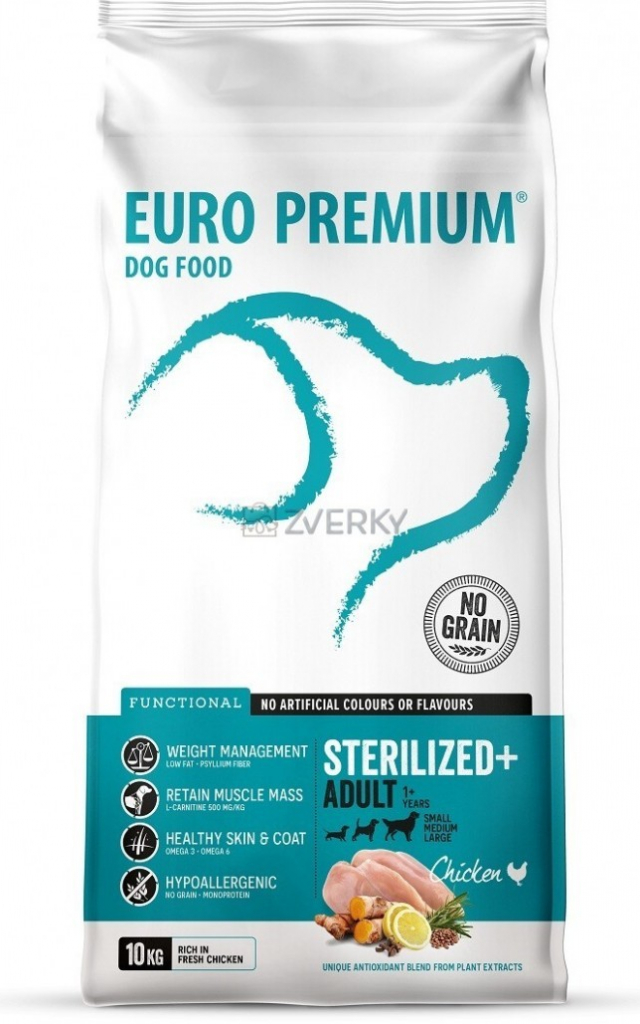 Euro-Premium All Breed Adult STERILIZED 10 kg