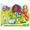 Drevené puzzle na magnet farma Drevené puzzle na magnet farma