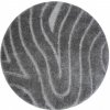 Najkoberce Kúpeľňový koberček SUPREME WAVES vlny, sivý kruh 100 cm kruh Najkoberce Kúpeľňový koberček SUPREME WAVES vlny, sivý kruh 100 cm kruh