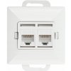 Internetová zásuvka nástenná Abex biela Internetová zásuvka nástenná Abex biela