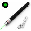 Laserové ukazovátko s USB nabíjaním - Zelené, 100mW Laserové ukazovátko s USB nabíjaním - Zelené, 100mW