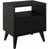 Wilsondo Nočný stolík Deft - čierna Wilsondo Nočný stolík Deft - čierna