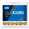 KMC Reťaz X 10 EL Ti-N Gold 114 článkov, extra ľahká KMC Reťaz X 10 EL Ti-N Gold 114 článkov, extra ľahká