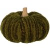 Clayre & Eef Tmavozelená látková dekorácia tekvice Pumpkin L - Ø 15*12 cm - Clayre & Eef Clayre & Eef Tmavozelená látková dekorácia tekvice Pumpkin L - Ø 15*12 cm - Clayre & Eef