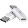 EMOS Adaptér micro USB-B 2.0 / USB-C 2.0, biely, 2 ks, 2335072310 EMOS Adaptér micro USB-B 2.0 / USB-C 2.0, biely, 2 ks, 2335072310