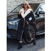 Dámska dlhá bunda s košíčkom BALLMODA Dstreet TY4586 Farba: Čierna, Veľkosť: XL Dámska dlhá bunda s košíčkom BALLMODA Dstreet TY4586 Farba: Čierna, Veľkosť: XL