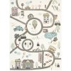 160 x 230 cm SVETLÝ KOBEREC S ULIČKAMI DOMČEKY KRÉM SIVÝ 160 x 230 cm SVETLÝ KOBEREC S ULIČKAMI DOMČEKY KRÉM SIVÝ