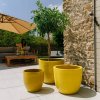 Keramický kvetináč žltý Provencelia 21 cm x 19 cm x 21 cm Keramický kvetináč žltý Provencelia 21 cm x 19 cm x 21 cm