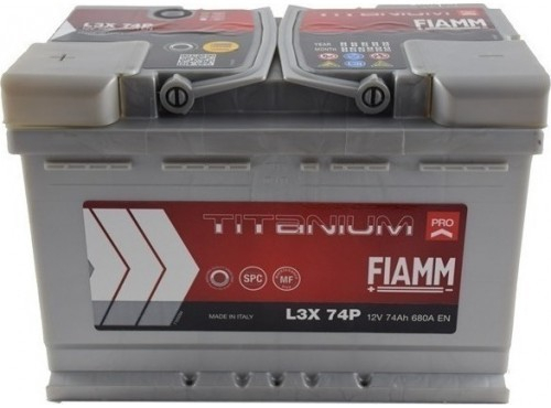 Fiamm Titanium PRO 12V 74Ah 680A L3X 74P