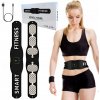 Elektrostimulátor svalov, zoštíhľujúci pás, čierny, univerzálny, s napájacím adaptérom Elektrostimulátor svalov, zoštíhľujúci pás, čierny, univerzálny, s napájacím adaptérom
