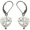 Náušnice - Krištáľ - srdiečka Náušnice - Krištáľ - srdiečka