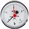 Klum Tlakomer 63 mm, 0 - 4bar, zadný vývod 1/4 Klum Tlakomer 63 mm, 0 - 4bar, zadný vývod 1/4