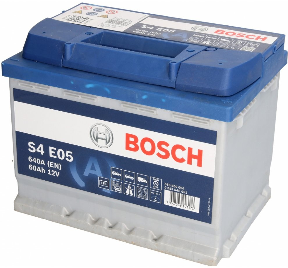 Bosch S4 12V 60Ah 640A 0 092 S4E 051