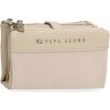 Pepe Jeans peňaženka polyester béžová - dámska Pepe Jeans peňaženka polyester béžová - dámska
