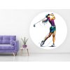 Nalepte.cz Golfistka 01 textilní prelepiteľná nálepka na stenu arch 130 x 130 cm Nalepte.cz Golfistka 01 textilní prelepiteľná nálepka na stenu arch 130 x 130 cm