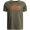 Under Armour UA Tech Split Wordmark SS-GRN/ORA