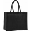 Westford Mill Nákupná jutová taška WM470 Black 42x33x19 cm