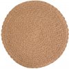 Pletené prestieranie v štýle boho v hnedej farbe Priemer kruhu: 38 cm hnedá Pletené prestieranie v štýle boho v hnedej farbe Priemer kruhu: 38 cm hnedá