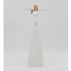 Anjel: bez tváre - biely, 28 cm - L09112 Anjel: bez tváre - biely, 28 cm - L09112