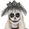 Čierna čelenka S hrobmi hrobka závoj halloween Čierna čelenka S hrobmi hrobka závoj halloween