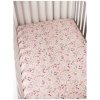 Detské bavlnené prestieradlo na posteľ s gumkou - Retro kvety, PP314 60x120cm Detské bavlnené prestieradlo na posteľ s gumkou - Retro kvety, PP314 60x120cm