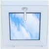 Plastové okno Lorac biele 550 mm x 550 mm výklopné s dvojsklom Plastové okno Lorac biele 550 mm x 550 mm výklopné s dvojsklom
