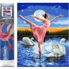Norimpex Diamantové maľovanie Baletka medzi labuťami 30 x 40 cm Norimpex Diamantové maľovanie Baletka medzi labuťami 30 x 40 cm
