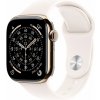 Apple Watch Series 11 Cellular 46 mm Zlatý titán so svetlo červeným športovým remienkom – S/M MFD54WF/A Apple Watch Series 11 Cellular 46 mm Zlatý titán so svetlo červeným športovým remienkom – S/M MFD54WF/A