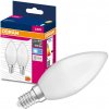 2x LED žiarovka B37 sviečka E14 4,9W = 40W 470lm 4000K neutrálna biela 200° VALUE CLASSIC Osram 2x LED žiarovka B37 sviečka E14 4,9W = 40W 470lm 4000K neutrálna biela 200° VALUE CLASSIC Osram