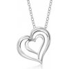 SOFIA strieborný prívesok srdce v srdci AEAP4440/R SOFIA strieborný prívesok srdce v srdci AEAP4440/R