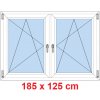 Soft Dvojkrídlové plastové okno 185x125 cm, OS+OS, so stĺpikom Soft Dvojkrídlové plastové okno 185x125 cm, OS+OS, so stĺpikom