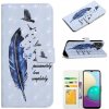 Peňaženkové 3D puzdro Oil na Oppo A38 - Blue Feather Peňaženkové 3D puzdro Oil na Oppo A38 - Blue Feather