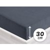 Froté napínacie prestieradlo na vysoký matrac FR-029 Antracitovo sivé 100 x 200 - výška 30 cm Froté napínacie prestieradlo na vysoký matrac FR-029 Antracitovo sivé 100 x 200 - výška 30 cm