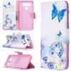 Peňaženkové kožené puzdro na LG K61 - Flower and Butterfly Peňaženkové kožené puzdro na LG K61 - Flower and Butterfly