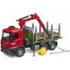 Nákladné auto Bruder so žeriavom, červené, mierka 1:16, séria Profi (3000) Nákladné auto Bruder so žeriavom, červené, mierka 1:16, séria Profi (3000)
