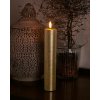 SIRIUS LED vosková sviečka Sille, 20cm, zlatá, d. 5cm SIRIUS LED vosková sviečka Sille, 20cm, zlatá, d. 5cm