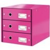 Leitz Click&Store box 3 zásuvky metalický ružový Leitz Click&Store box 3 zásuvky metalický ružový