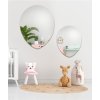 Alfaram Súprava dekoratívnych zrkadiel do detskej izby - BALÓNIKY 36155 Alfaram Súprava dekoratívnych zrkadiel do detskej izby - BALÓNIKY 36155