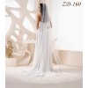 Dlhý svadobný závoj lemovaný saténom ZD-160 - rôzne dĺžky Výber farby: ivory, Variant: Variant D: 350 cm Dlhý svadobný závoj lemovaný saténom ZD-160 - rôzne dĺžky Výber farby: ivory, Variant: Variant D: 350 cm