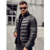 Čierna pánska prešívaná prechodná bunda Bolf LY33A Čierna pánska prešívaná prechodná bunda Bolf LY33A