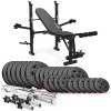 Hop-Sport Činkový set PREMIUM 135kg s lavicou HS-055