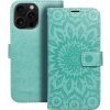 Puzdro / obal na Apple iPhone 16 Pro Max mandala zelené - kniha MEZZO Puzdro / obal na Apple iPhone 16 Pro Max mandala zelené - kniha MEZZO
