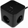 12W 3x zásuvka, 4xUSB, 1.5m černá HUSLOG 12W 3x zásuvka, 4xUSB, 1.5m černá HUSLOG