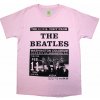 Tričko The Beatles - Washington '64 Promo, Unisex,Ružová,S Tričko The Beatles - Washington '64 Promo, Unisex,Ružová,S