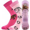 Lonka Ponožky dievčenské slabé Horsik s Koníčky 3 páry Veľ. 25-29 (17-19) Lonka Ponožky dievčenské slabé Horsik s Koníčky 3 páry Veľ. 25-29 (17-19)