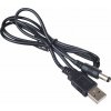 Akyga AK-DC-04 USB-A - 5.5 x 2.5 mm, 0,8m, černý Akyga AK-DC-04 USB-A - 5.5 x 2.5 mm, 0,8m, černý