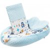 Luxusné hniezdočko s vankúšikom a perinkou New Baby z Minky modré - Modrá Luxusné hniezdočko s vankúšikom a perinkou New Baby z Minky modré - Modrá